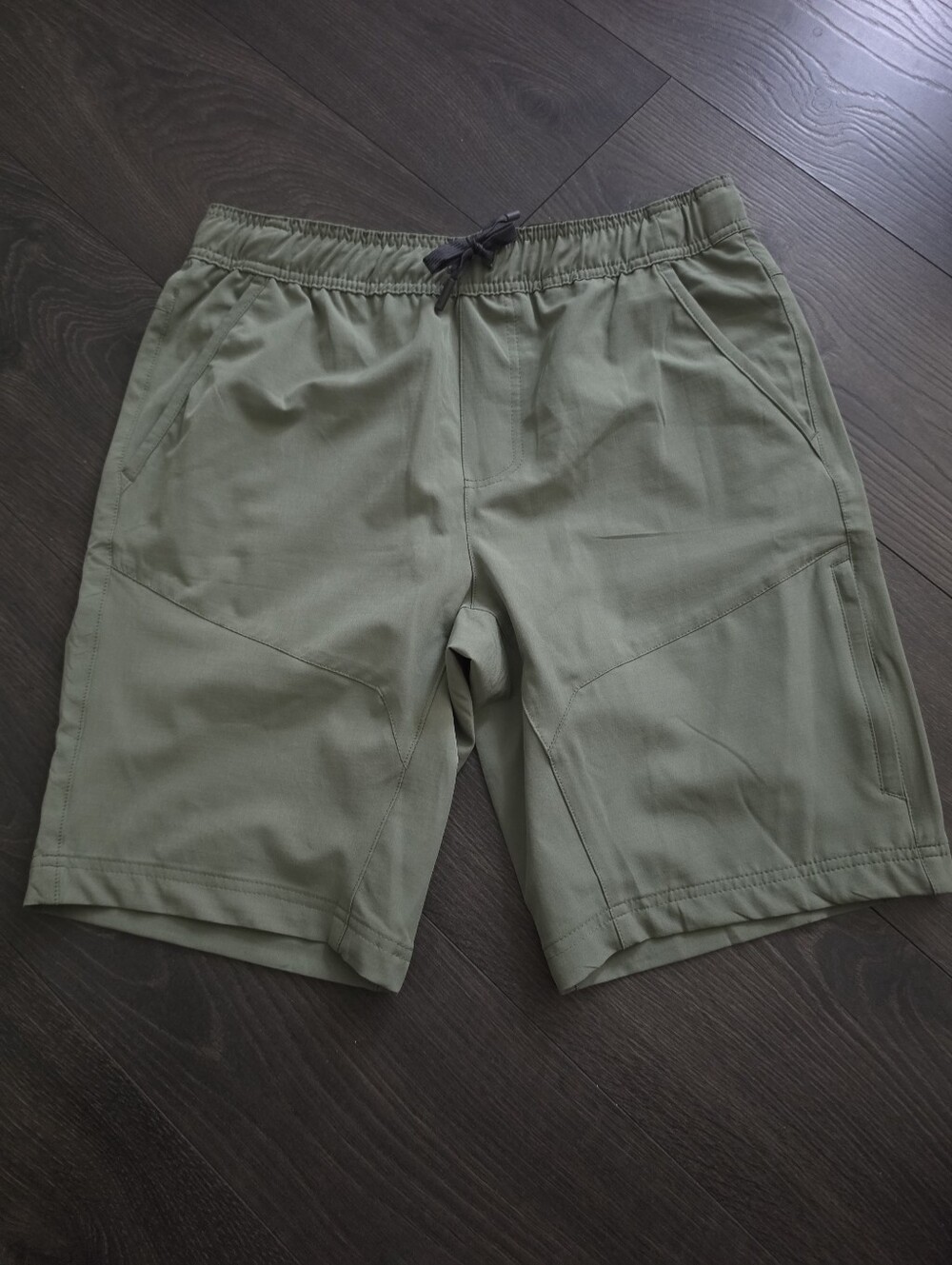 Men's Olive Green Performance Drawstring Shorts